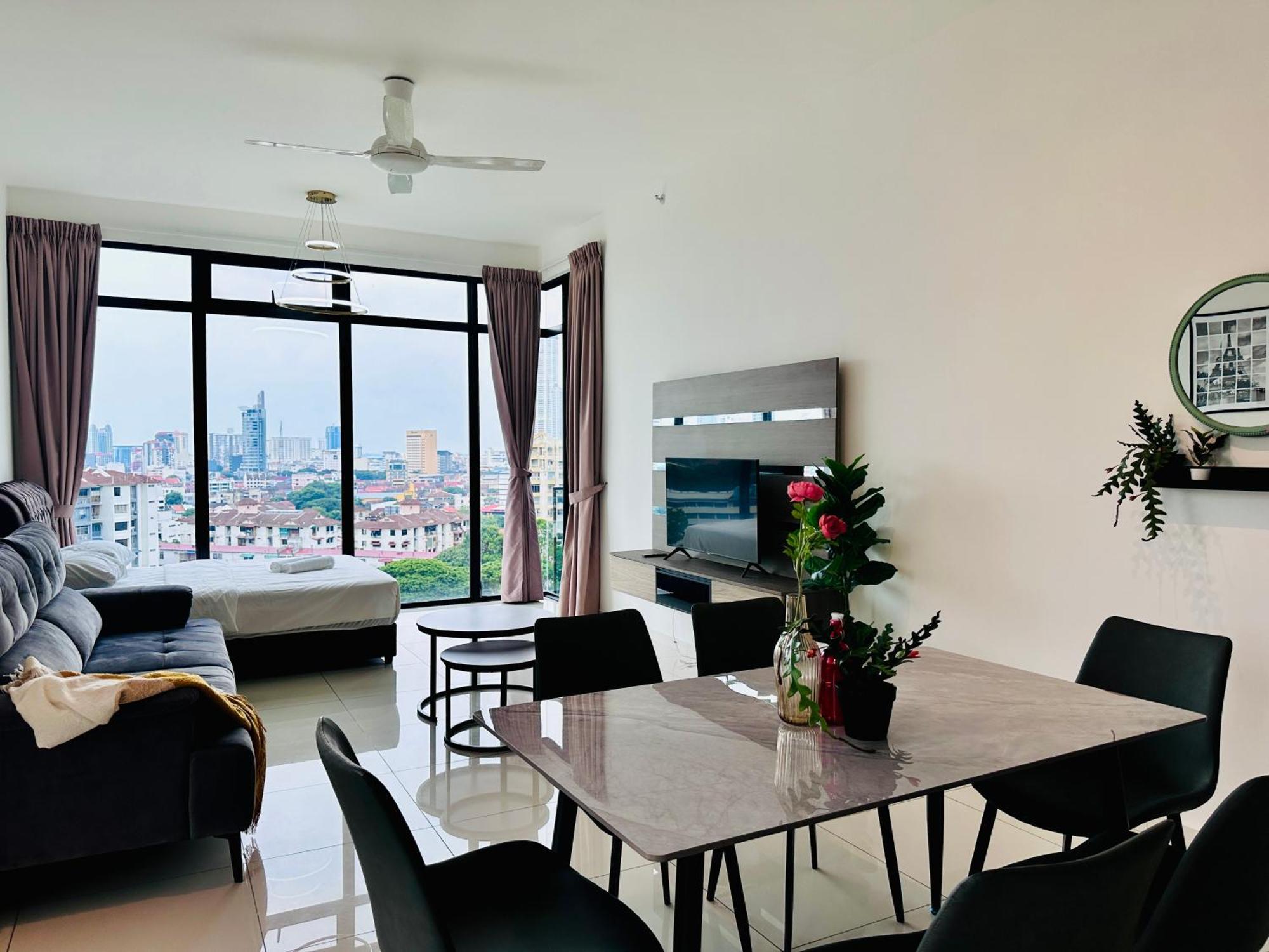 New Georgetown Instagramable 2Br Homestay For 10Pax 无敌美景两房民宿 Beacon Executive Suite 외부 사진