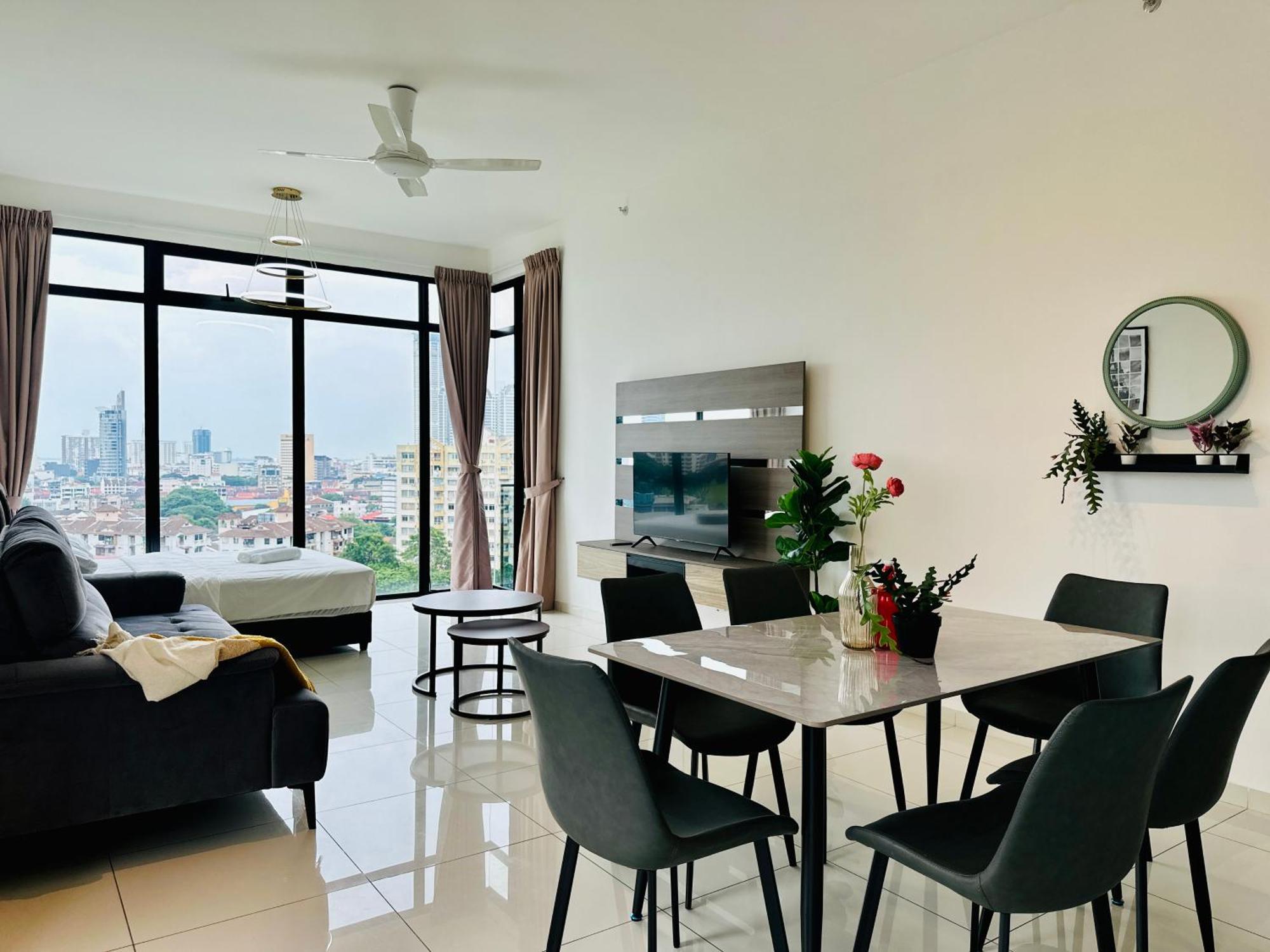 New Georgetown Instagramable 2Br Homestay For 10Pax 无敌美景两房民宿 Beacon Executive Suite 외부 사진
