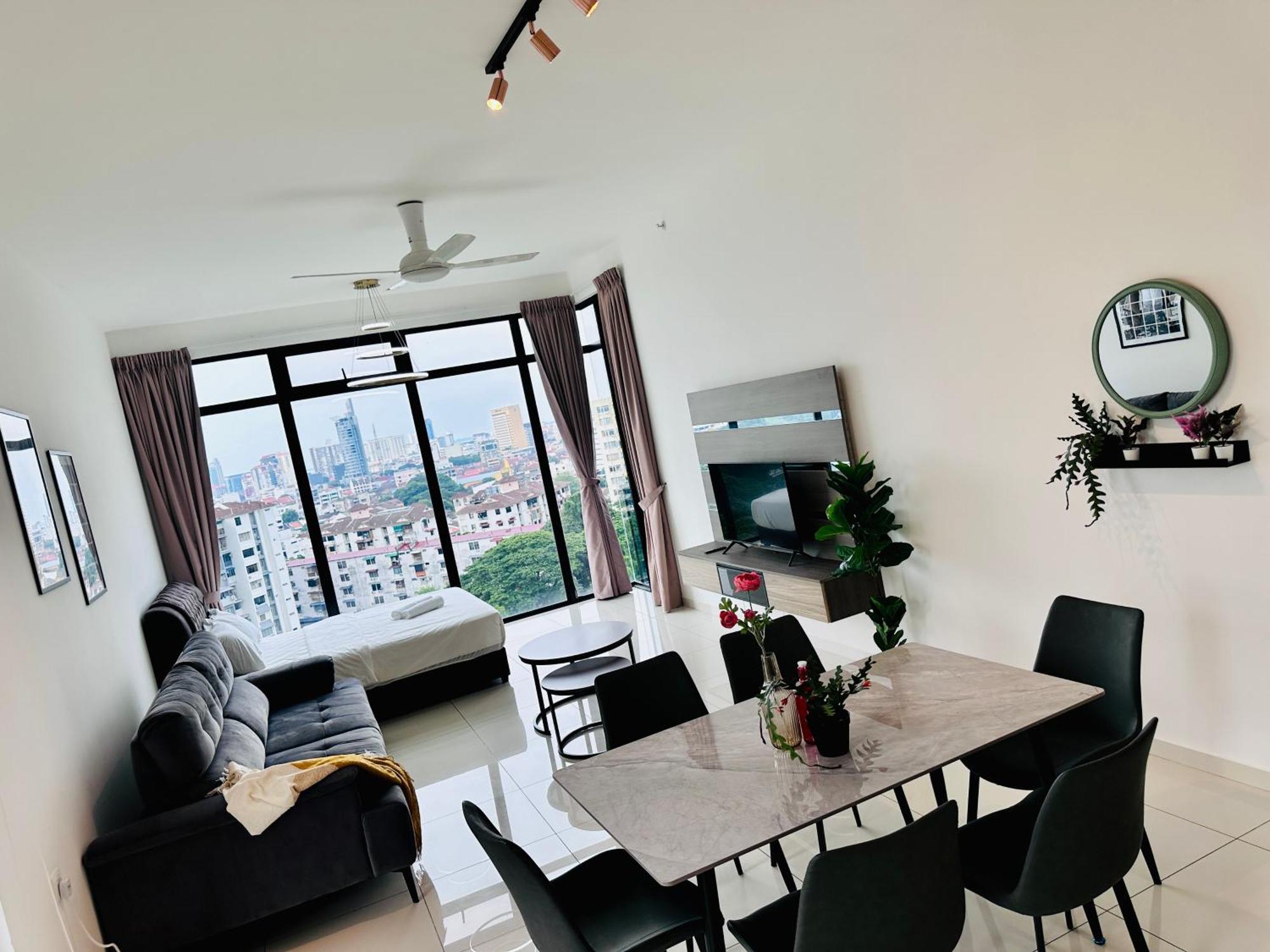 New Georgetown Instagramable 2Br Homestay For 10Pax 无敌美景两房民宿 Beacon Executive Suite 외부 사진